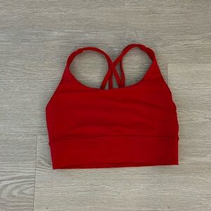 Lululemon Energy Bra *Long Line - Red - 6